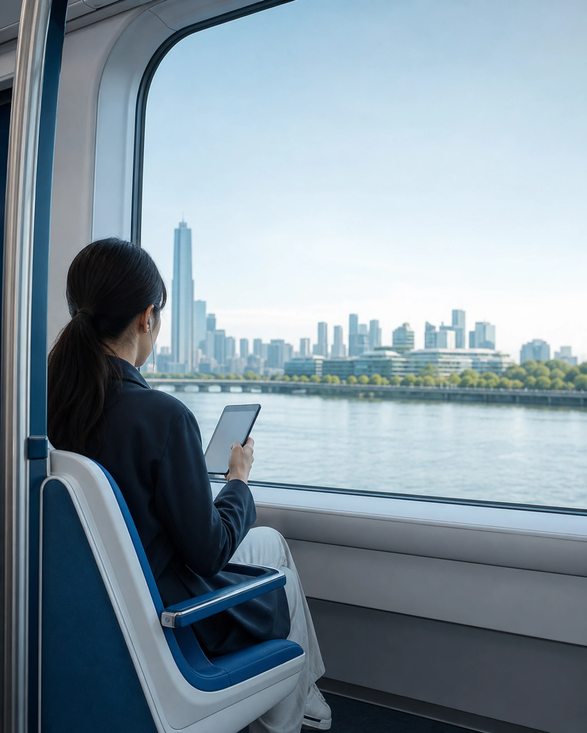 A person checking asset status on the go.